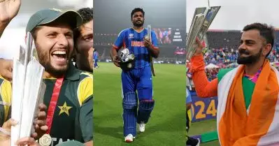 ഷാഹിദ് അഫ്രിദി, വിരാട് കോഹ്‌ലി, സഞ്ജു സാംസണ്‍; ലോകകപ്പ് നേട്ടത്തില്‍ ഇനി നമ്മുടെ ചേട്ടനും