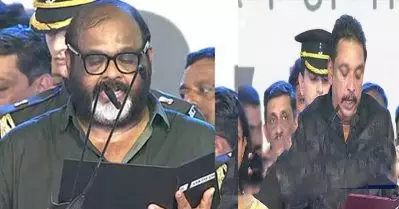 മുഖ്യമന്ത്രിയടക്കം എല്ലാവരും ദൈവനാമത്തില്‍; സഗൗരവം സത്യപ്രതിജ്ഞ ചെയ്ത് ഷിബു ബേബി ജോണും സി.പി ജോണും