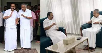 കാവല്‍ മുഖ്യമന്ത്രിയെ കണ്ട് നിയുക്ത മുഖ്യമന്ത്രി; പുതിയ ദൗത്യം ഏറ്റെടുക്കുന്നതിന് മുന്‍പുള്ള കൂടിക്കാഴ്ചയെന്ന് വി.ഡി സതീശന്‍