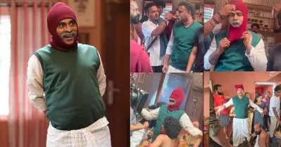 ‘സുരാജ് വന്ന് ഡയലോഗും പറഞ്ഞ് പോയി, ബാക്കി മൊത്തം അടിയും ഇടിയും കൊണ്ടത് ദേ…ഈ പുള്ളി’; വൈറലായി മോഹിനിയാട്ടം ബി.ടി.എസ്