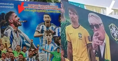 സിഗാര്‍ വലിക്കുന്ന ആന്‍സലോട്ടിയടക്കമുള്ളവരെ പൂട്ടാന്‍ ആരോഗ്യവകുപ്പ്; ഫ്‌ളക്‌സിലെ ചിത്രങ്ങള്‍ മാറ്റാന്‍ നിര്‍ദേശം