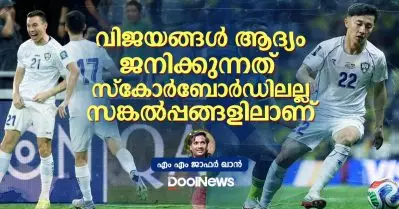 വിജയങ്ങള്‍ ആദ്യം ജനിക്കുന്നത് സ്‌കോര്‍ബോര്‍ഡിലല്ല, സങ്കല്‍പ്പങ്ങളിലാണ്