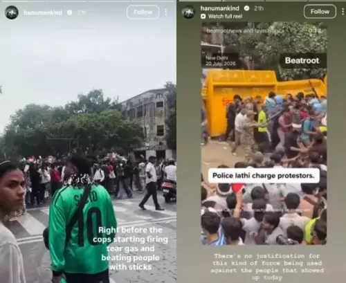 Hanuman Kind's Instagram Stories About Delhi Student protest