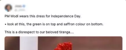 X Post Criticizing Modi