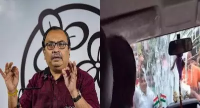മമതയുടെ റാലി: കുനാല്‍ ഘോഷിന്റെ കാറിന് നേരെ മുട്ടയേറ്; ചില്ല് തകര്‍ത്തു
